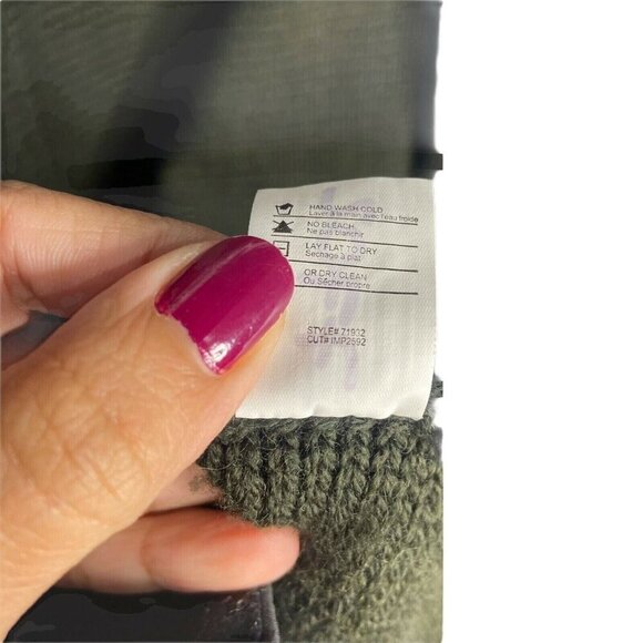 Vince Cardigan Womens XS Green Open-Front Shawl Collar with Pockets Llama Wool - Picture 7 of 10